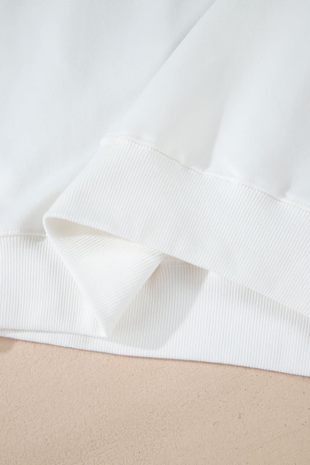 White MERRY Graphic Pullover Sweatshirt - Love Salve